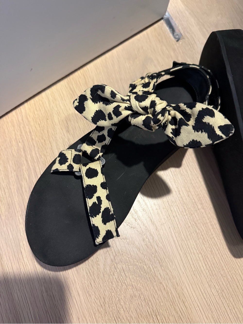 Cheetah platform sandals by Loeffler Randall size 9.5 - Maisie